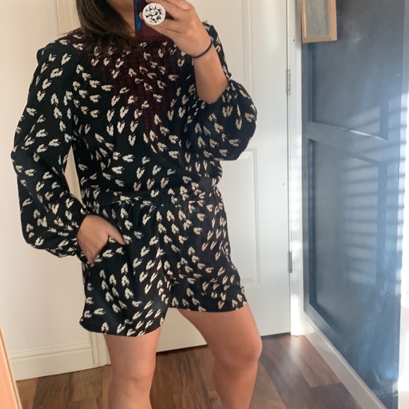 Anthropologie Ranna Gill Maiden‎ Leaf Romper. Sz M - Picture 2 of 14